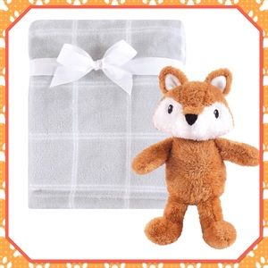 🦊New🦊Plush Blanket & Snuggly Fox Set🦊